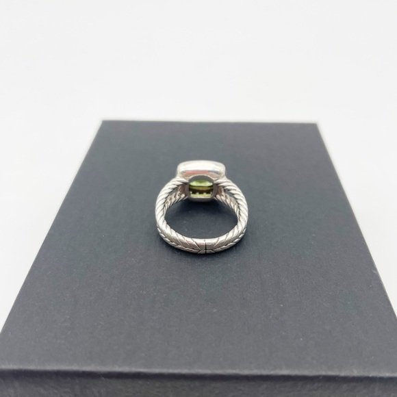 David Yurman Petite Peridot Sterling Silver Ring. Size 4.5 - Picture 5 of 12